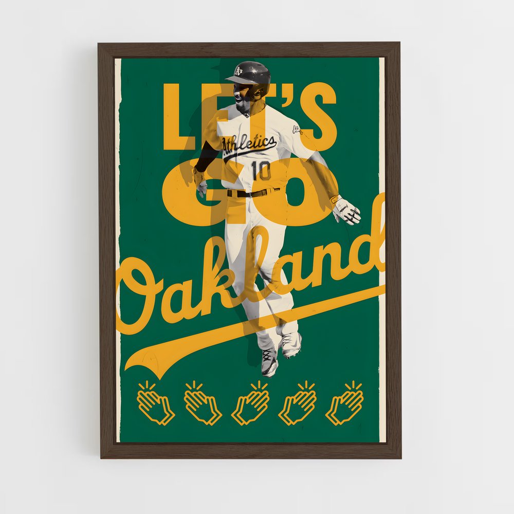 Poster Oakland athletics – affiche Baseball (vue 5)
